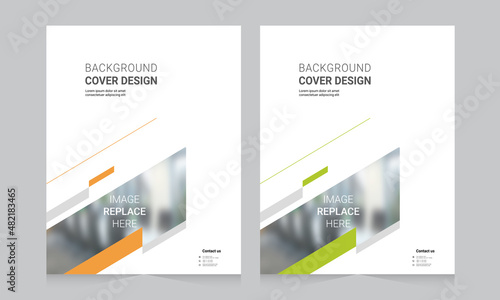 Cover design for annual report and business catalog, magazine, flyer or booklet. Brochure template layout. A4 cover vector EPS-10