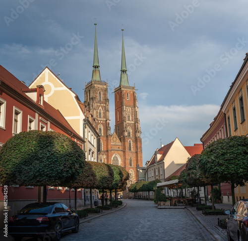 Cathedral of St. John the Baptist at Cathedral Island (Ostrow Tumski) - Wroclaw, Poland photo