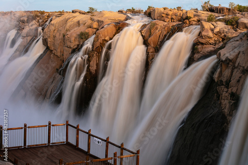 Fototapeta Naklejka Na Ścianę i Meble -  Long exposure of the Augrabies waterfall in South Africa