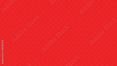 Abstract seamless colorful red japan circle pattern background