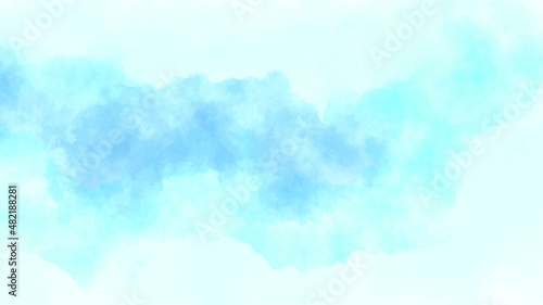 blue abstract background splash watercolor vector cloud painting