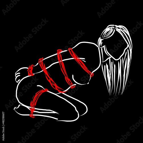 Illustration bondage, BDSM position