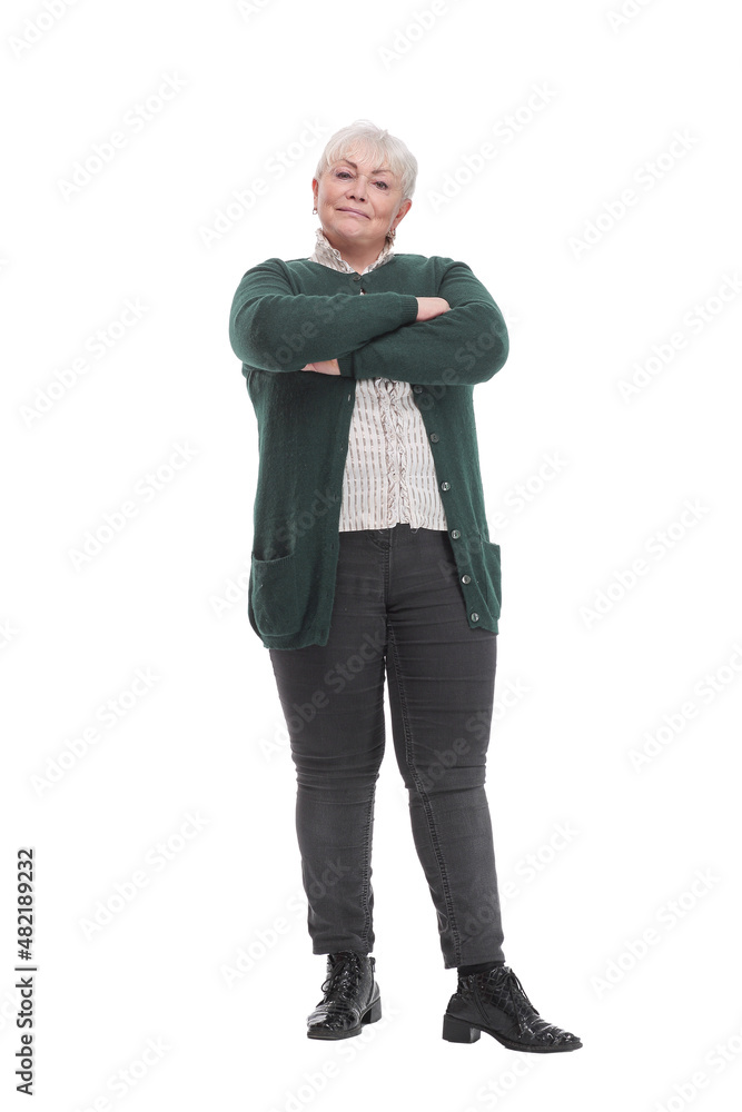 Fototapeta premium Portrait of confident mature woman in smart casual standing
