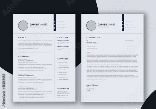 Minimalist Resume and Cover Letter Set
