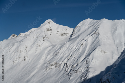 snow covered mountains, Arpasu Mic Peak, Fagaras Mountains, Romania  © Ghidu