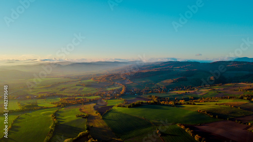 Góry Kaczawskie wyżyna panorama © David