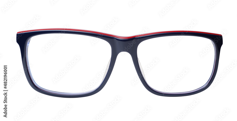 Eye glasses isolated on white.