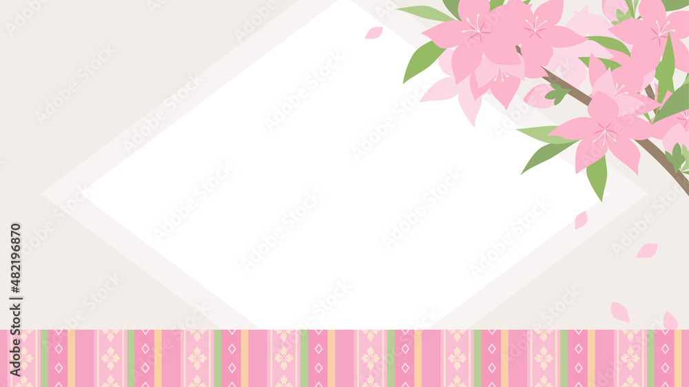 ひな祭りをイメージしたラインと桃の花の背景イラスト 16 9 Stock Vector Adobe Stock ひな祭りをイメージしたラインと桃の花の背景イラスト 16 9 Stock Vector Adobe Stock