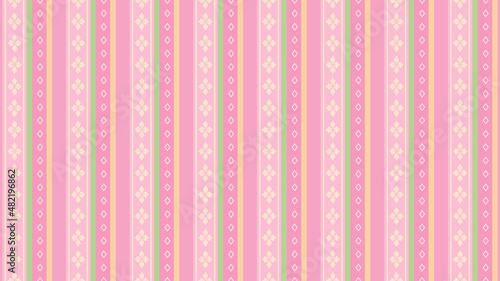 ひな祭りをイメージしたストライプの背景素材_16:9