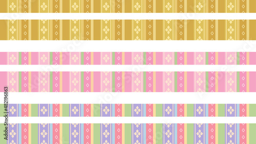 ひな祭りをイメージしたラインのイラスト素材セット