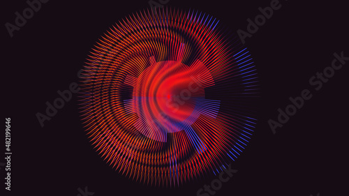 Glitch distorted geometric background . Modern art design . Noise destroyed glitched poster . Trendy defect error background with speed lines . Glitched artwork  .Broken effect .vector 