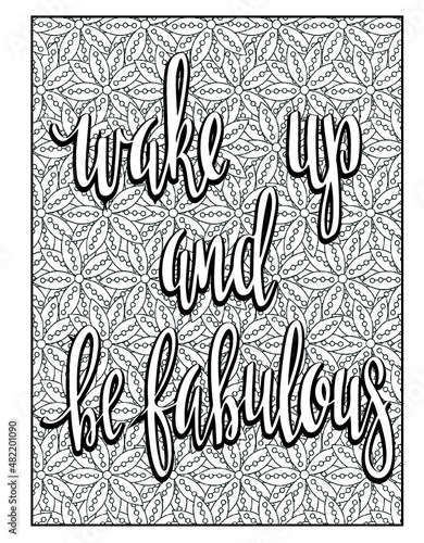 Inspirational quotes coloring pages for adults, Good vibes coloring pages for adults, Adult coloring book art, Adult coloring pages.