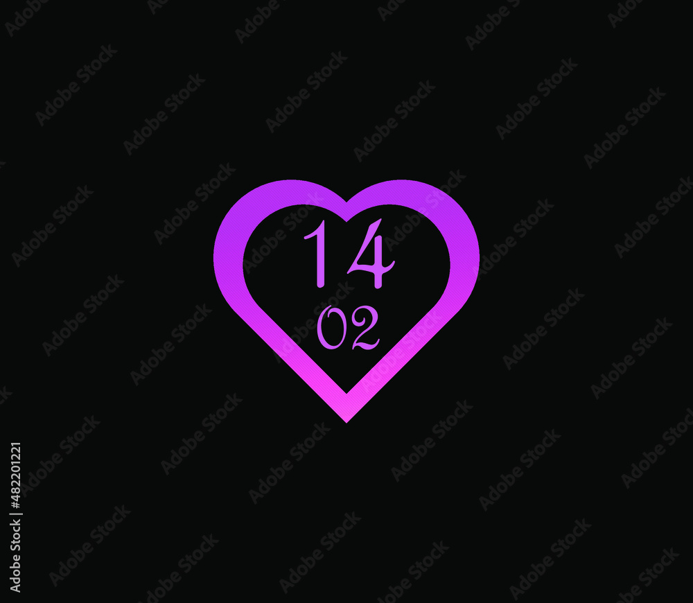 valentine's day logo, simple background valentine's day logo, simple background