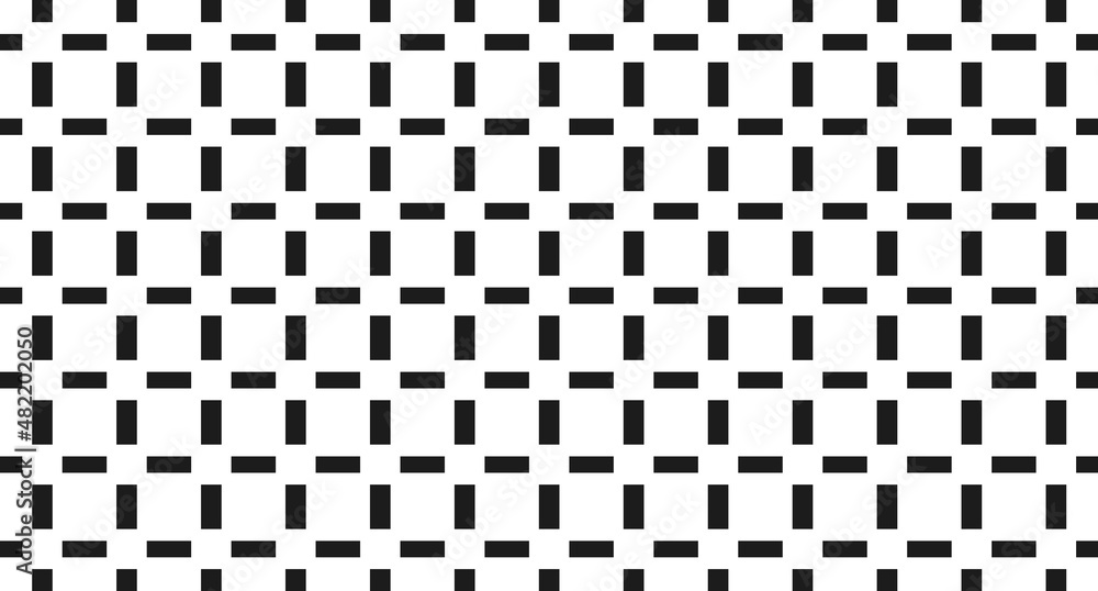 Fototapeta premium Check Pattern, Black and White Background