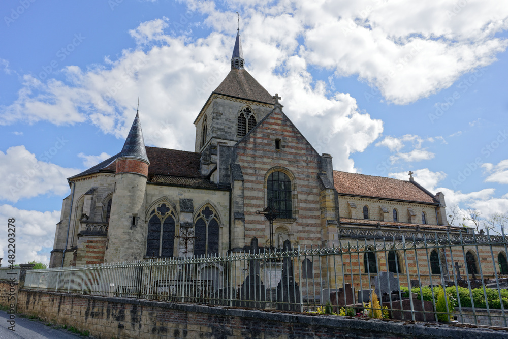 Sainte-Menehould, France - 11 july 2021 : French church 
