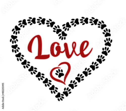 My cat is my valentine, vip love card, vector illustration	