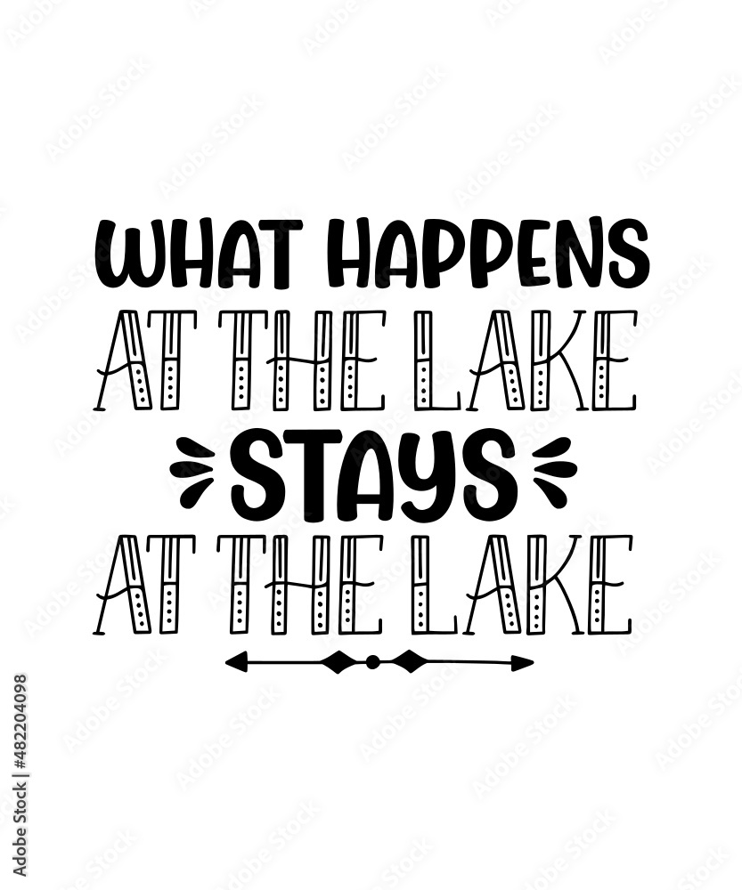 Obraz premium Lake SVG Bundle, Lake Fishing Clipart, Lake Camping PNG for Sublimation, Lake House Sayings SVG Cut, Lake Campsite Dxf Quotes, Lake Vacation