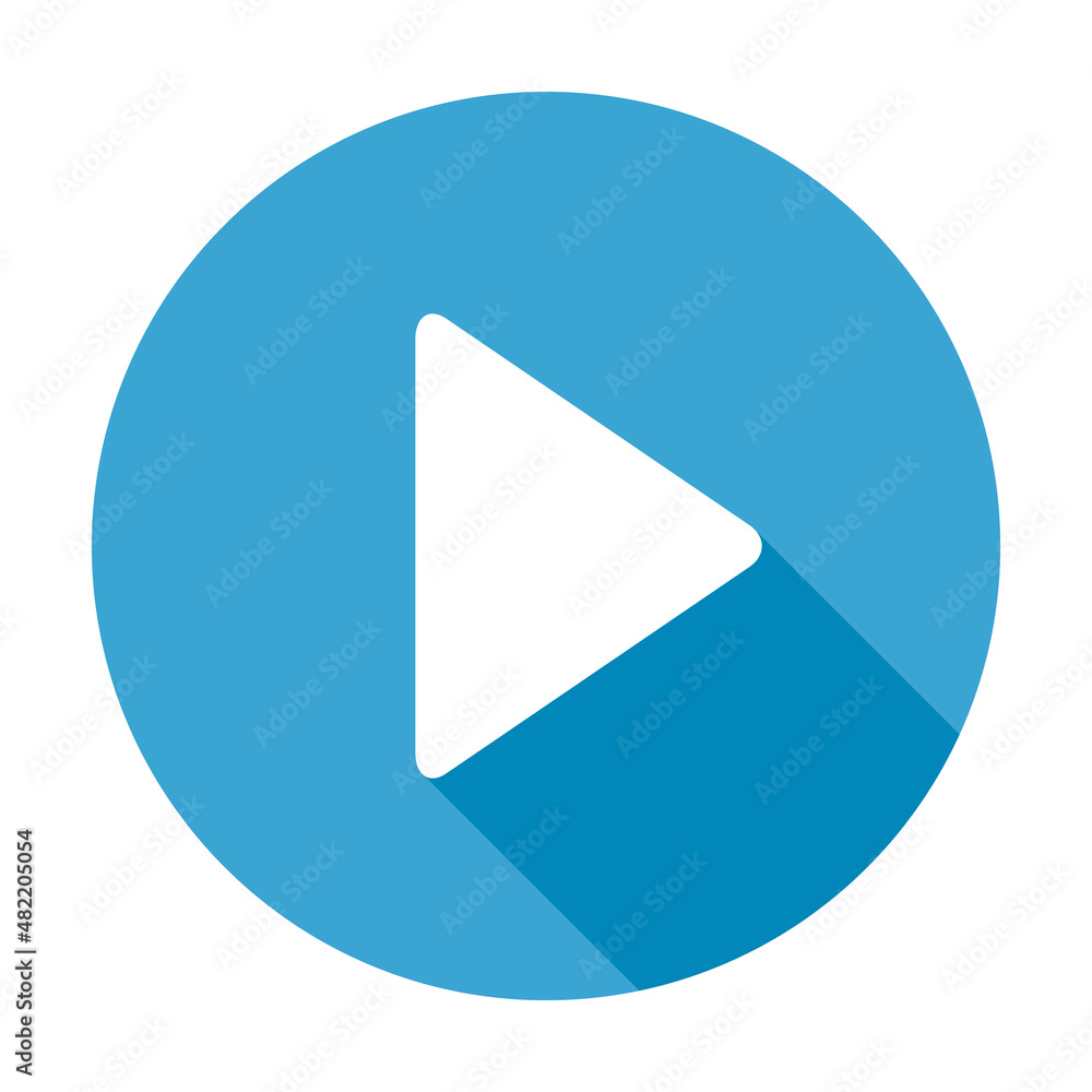 Play and pause icon with shadow, start interface media button, internet player video symbol, web film audio vector illustration Play and pause icon with shadow, start interface media button, internet player video symbol, web film audio vector illustration