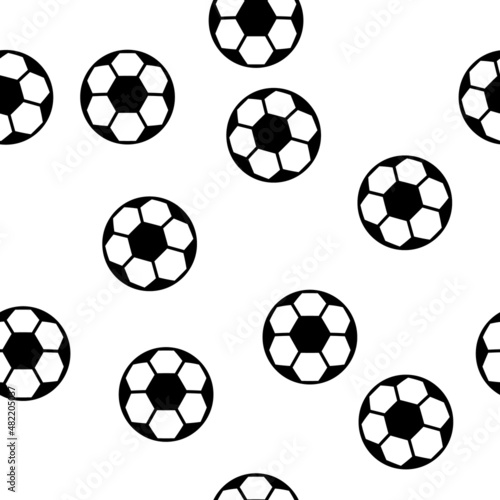 Backgroud of Soccer, football ball symbol, single goal isolated design vector illustration, web game  object © koblizeek
