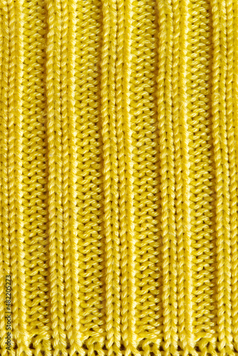 Yellow color fabric texture background 