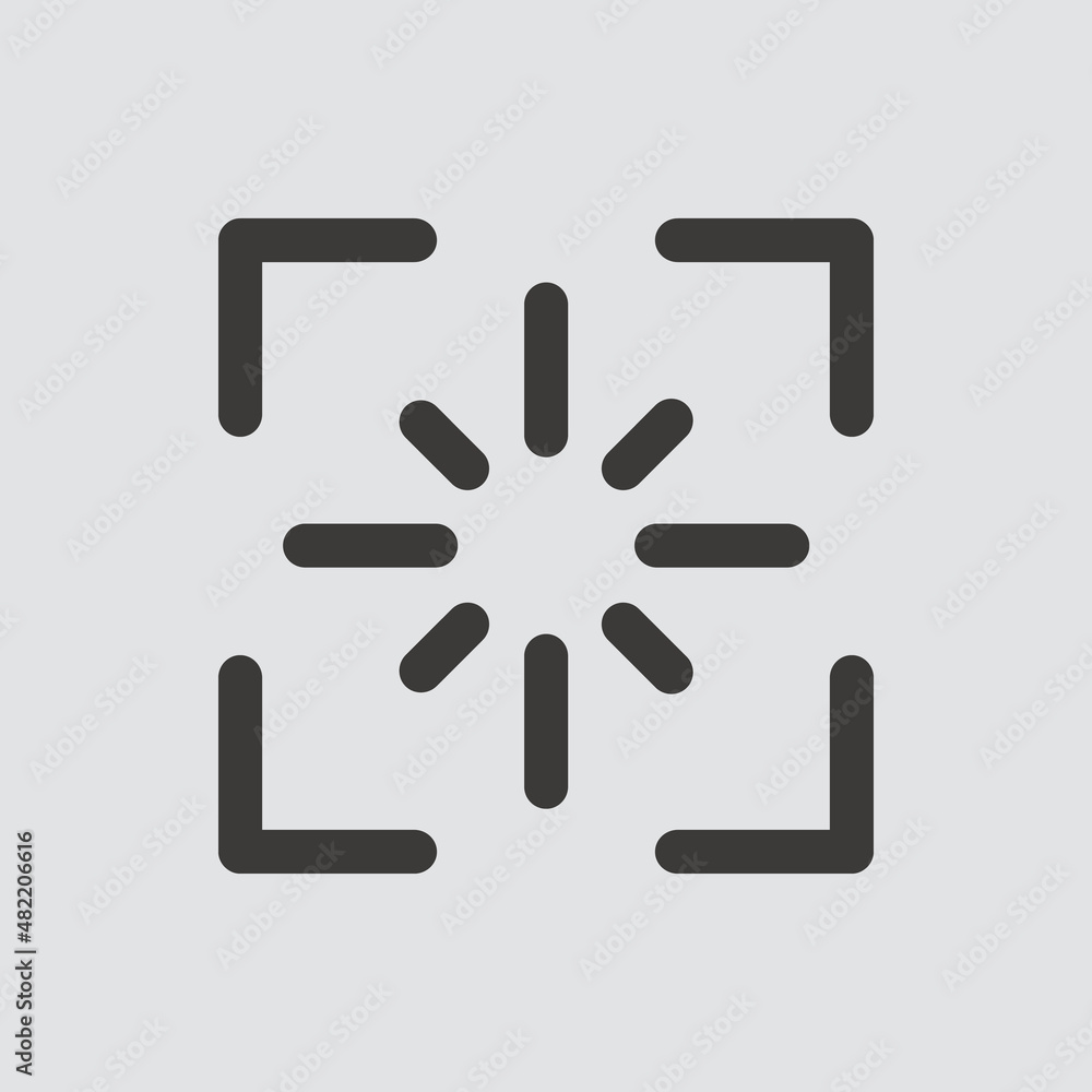 screenshot icon isolated of flat style. Vector illustration. screenshot icon isolated of flat style. Vector illustration.