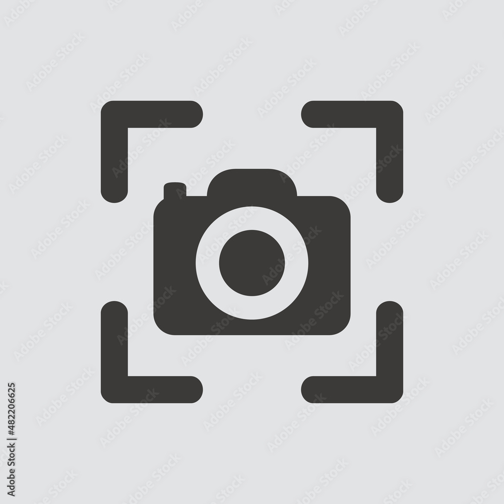 screenshot icon isolated of flat style. Vector illustration. Stock ...