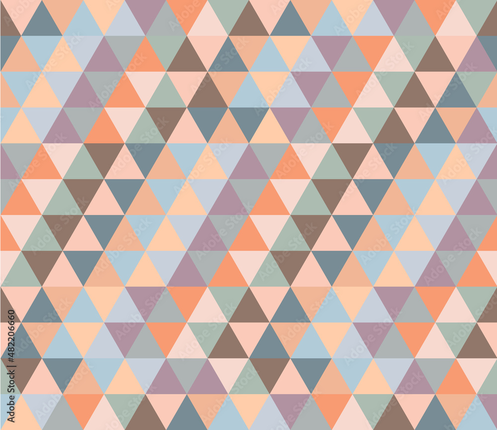Geometric triangles seamless pattern