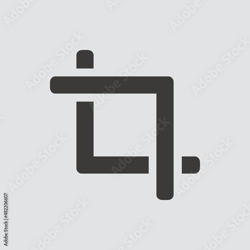 screenshot icon isolated of flat style. Vector illustration.