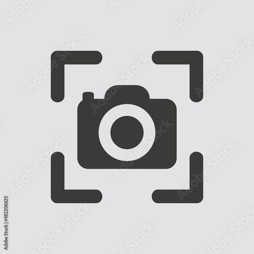 screenshot icon isolated of flat style. Vector illustration.