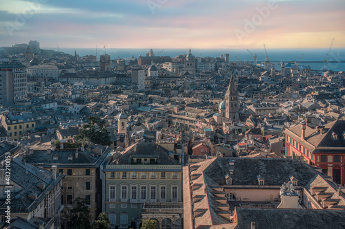 Genoa view of the Porto Antico