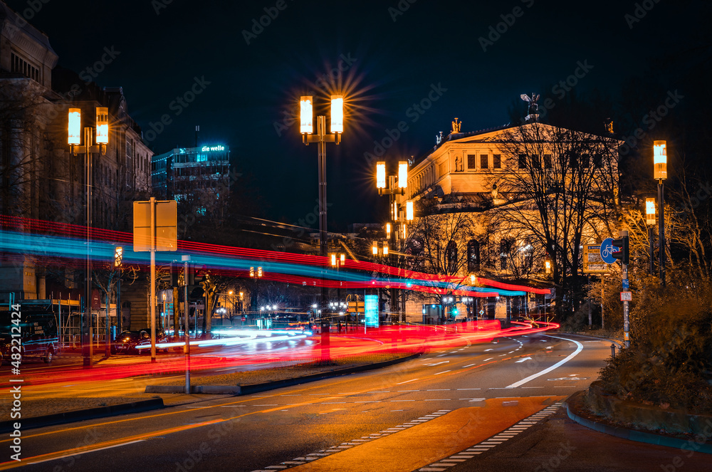 Alte Oper Frankfurt am Main bei Nacht