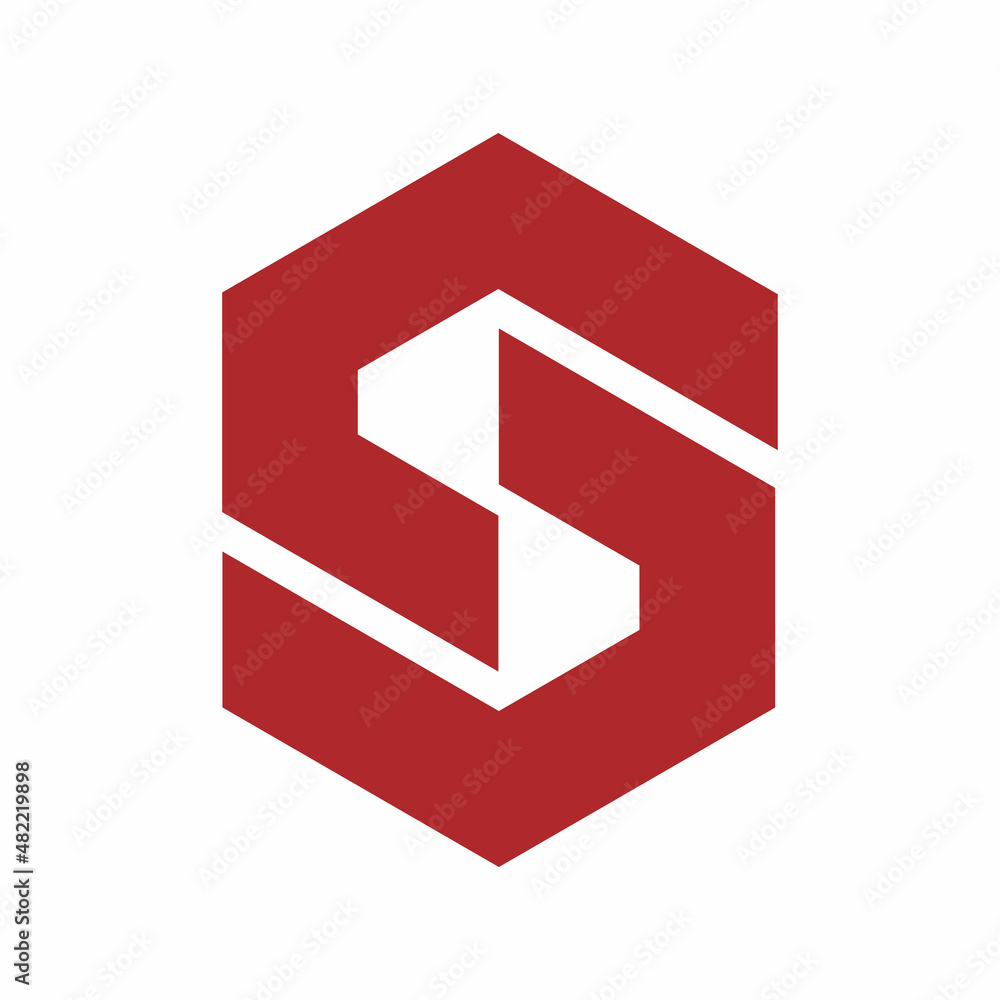 hexagon initial s letter logo design hexagon initial s letter logo design
