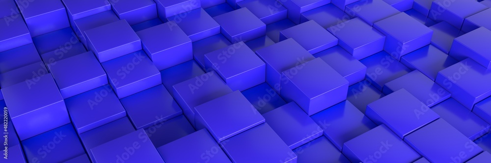 Background of cubes. Geometric structure. 3D visualization Background of cubes. Geometric structure. 3D visualization