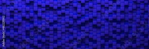Fototapeta Naklejka Na Ścianę i Meble -  Background of cubes. Geometric structure. 3D visualization