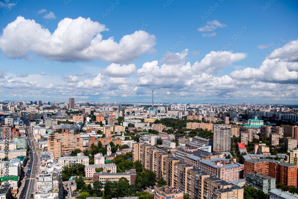 View from a height of Moscow