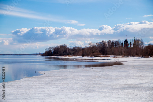 The Volga River in the Russian city of Yaroslavl