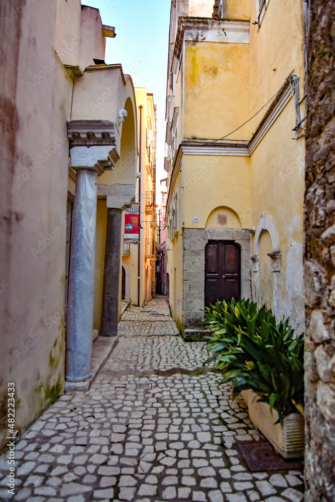 An alley of Gaeta, a medieval town of Lazio region, Italy.