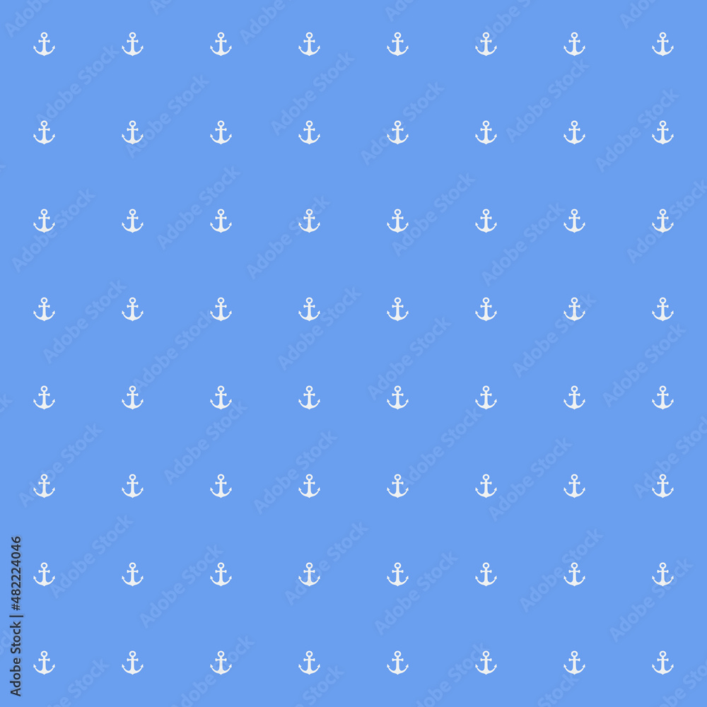 Children's pattern with anchors. Marine seamless background for any use.