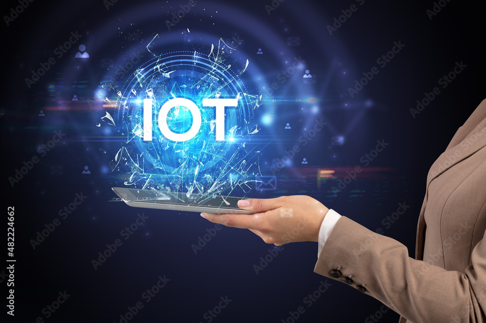 Close-up of a touchscreen with abbreviation. Close-up of a touchscreen with abbreviation.