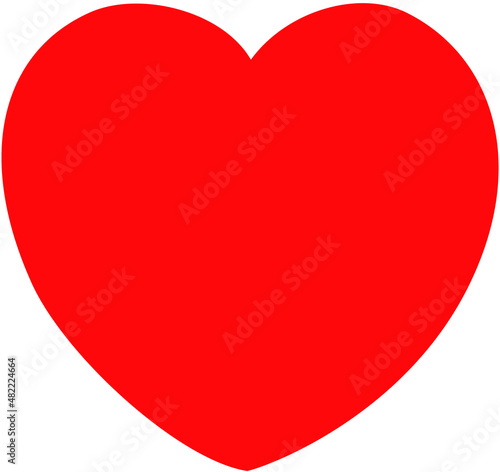 Free Download red heart on white background for valentines day - GFXLoad