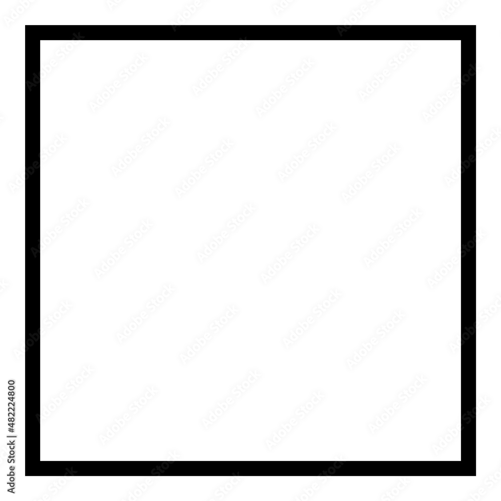 Square Flat Icon Isolated On White Background Square Flat Icon Isolated On White Background