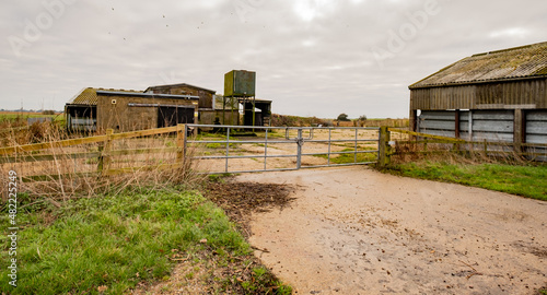 Disused agricultural and farm buildings in the Norfolk countryside