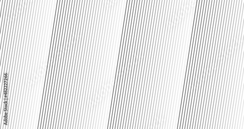 Abstract line shape with futuristic concept background. Abstract monochrome stripe texture background. Minimal grey lines pattern background. Vector digital art banner