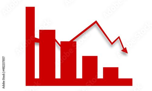Börse Wirtschaft Crash Pfeil Diagramm Rot Aktie Aktien Chart
