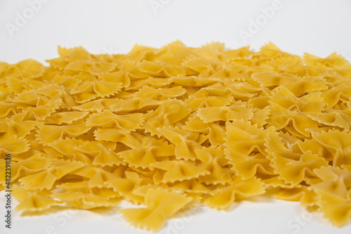 texture of raw noodles pasta italian food macro background