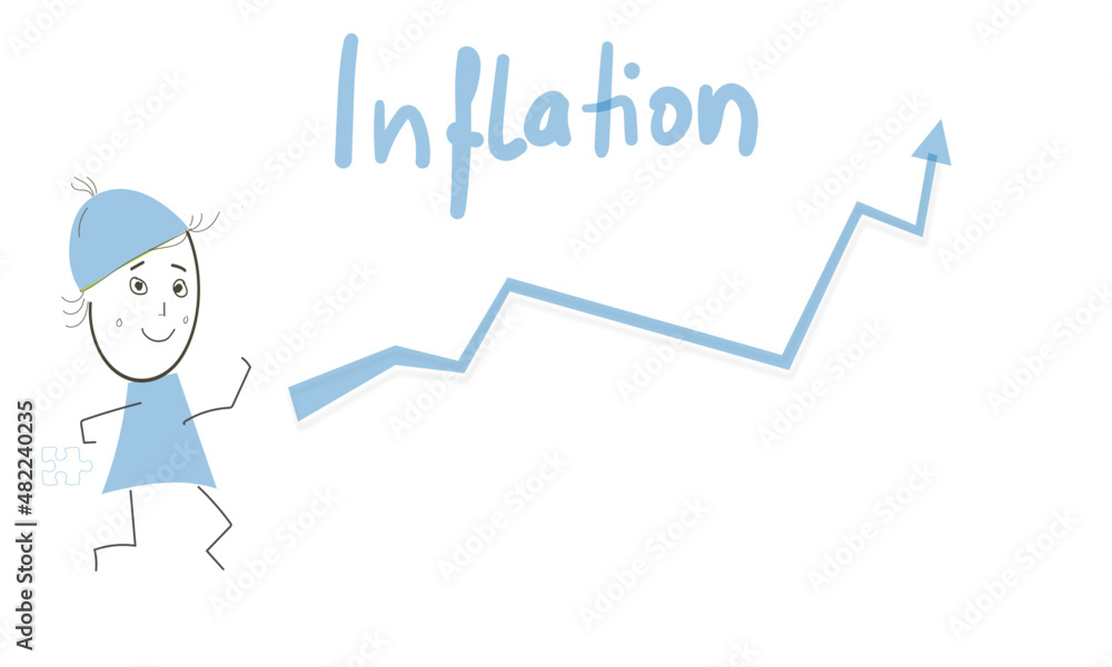Inflation steigt Pfeil Anstieg Skizze Zeichnung Abbildung Grafik Inflation steigt Pfeil Anstieg Skizze Zeichnung Abbildung Grafik
