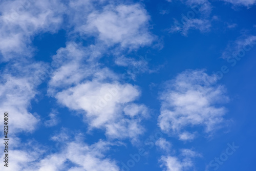 Clouds with blue sky.Natural background