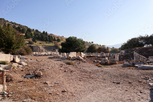 excavations on the archaeological site Ephesus in Turkey