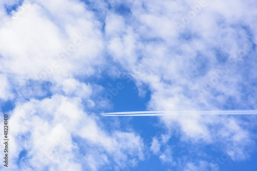 Clouds with blue sky.Natural background