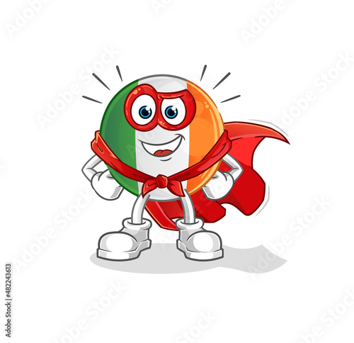 irish flag heroes vector. cartoon character
